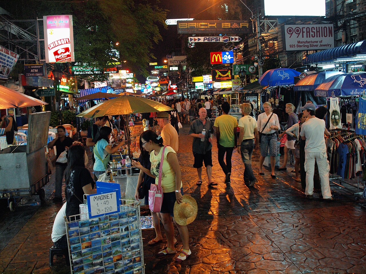 Khao San Road de noche